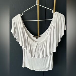 Roberto Cavalli White Ruffled Blouse